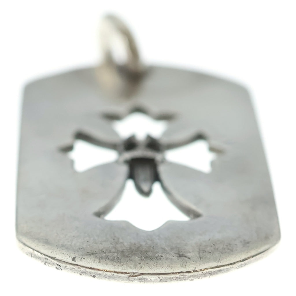 CHROME HEARTS(クロムハーツ) D TAG LRG CO CRS カットアウトクロスドッグタグ ラージ ペンダントトップ シルバー BCA239