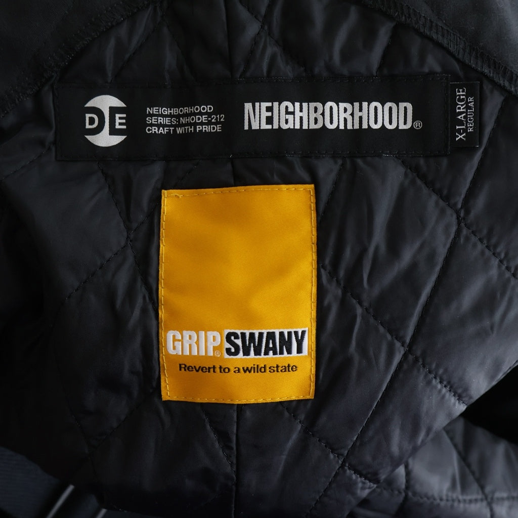 NEIGHBORHOOD(ネイバーフッド) 21AW ×GRIP SWANY NH.ODE/CE-PT グリップスワニー コットン オーバーオール ブラック 212GYGYN-PTM01