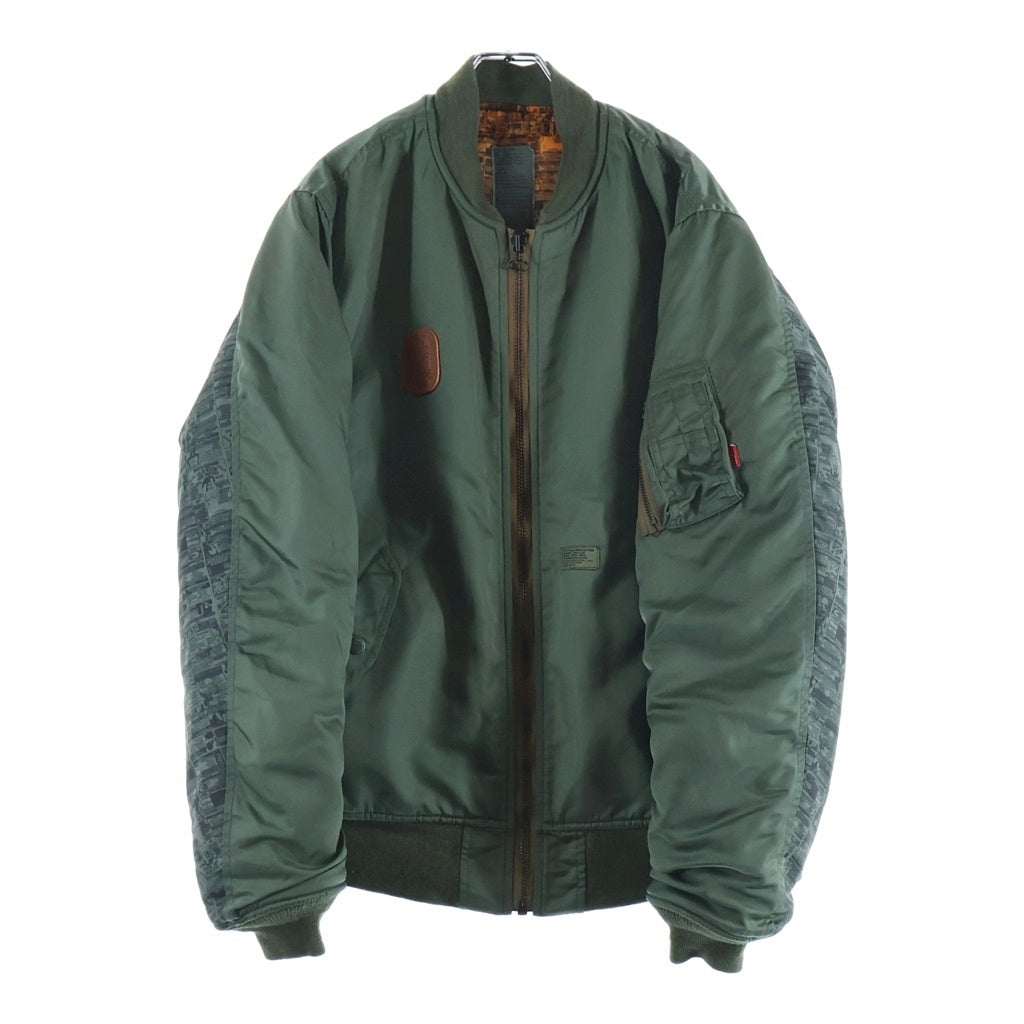 WTAPS(ダブルタップス) MA-1 JACKET FIELD NYLON ナイロン フィールド リバーシブルボンバージャケット カーキ/オレンジ 2007/2ND GWDT-JK-M01