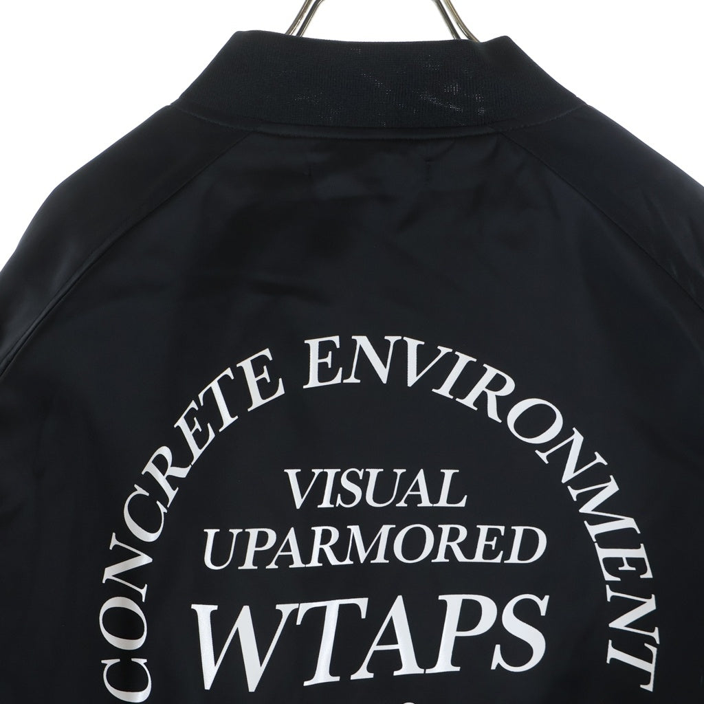 WTAPS(ダブルタップス) 24AW TEAM/JACKET/NYLON.TWILL ナイロンツイル チームジャケット ブラック 242TQDT-JKM05