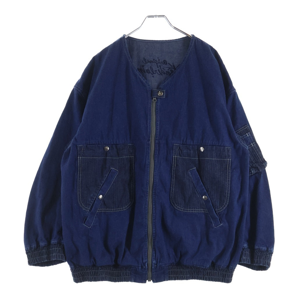 TENDERLOIN(テンダーロイン) 23SS DENIM MA-1 DABO ダボ ノーカラー デニムボンバージャケット インディゴ