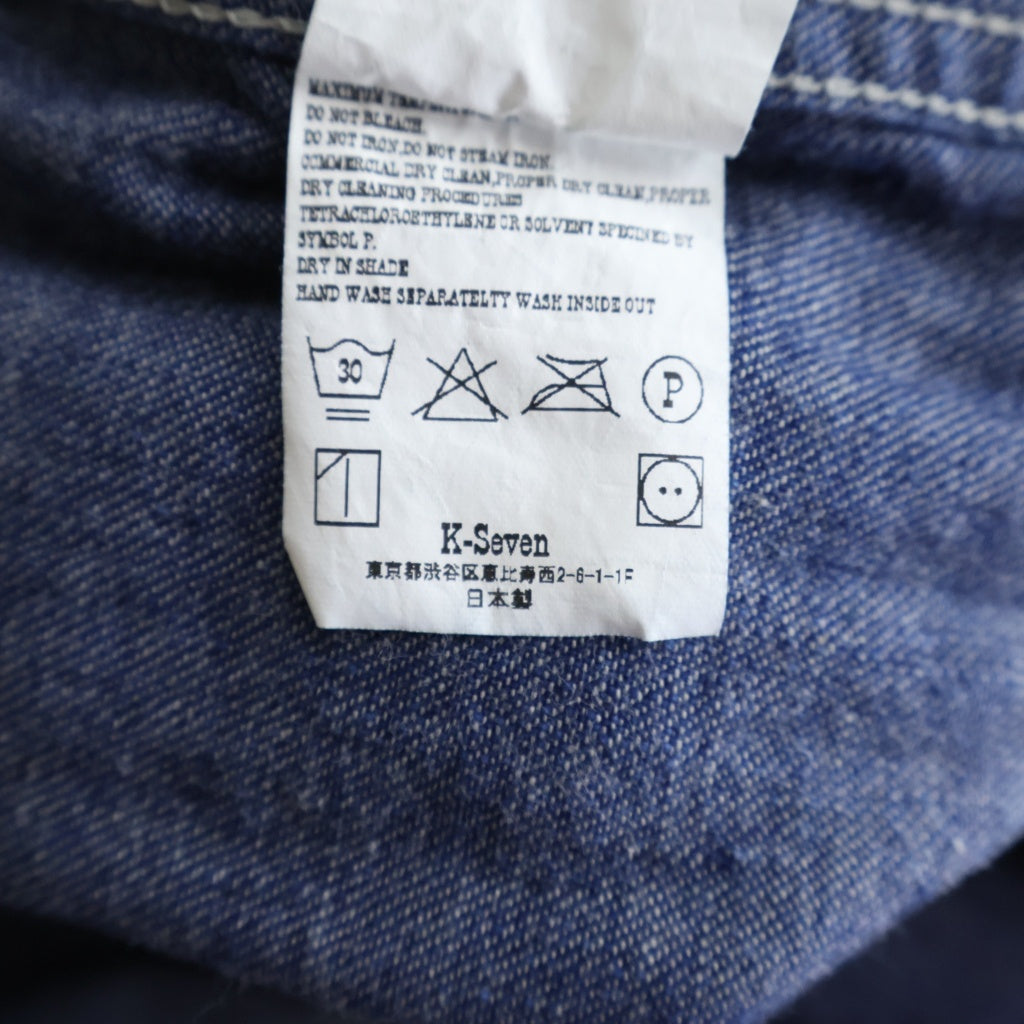 TENDERLOIN(テンダーロイン) 23SS DENIM MA-1 DABO ダボ ノーカラー デニムボンバージャケット インディゴ
