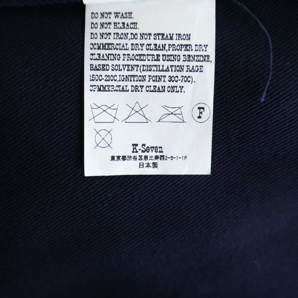 TENDERLOIN(テンダーロイン) T-WORK JKT ワーク ノーカラー カーディガン ジャケット ネイビー