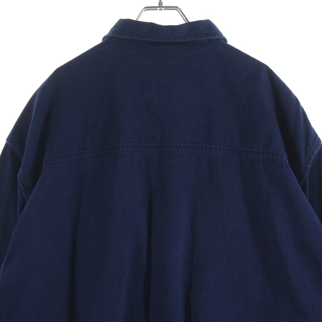 WTAPS(ダブルタップス) 23SS WCPO/LS/COTTON.DENIM コットンデニム レギュラーカラー長袖シャツ インディゴ 231WVDT-SHM01