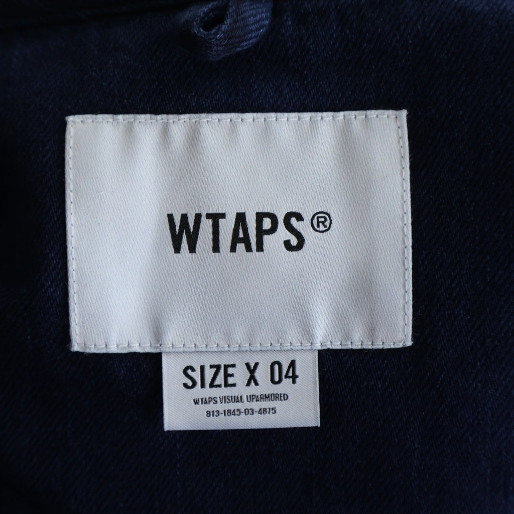 WTAPS(ダブルタップス) 23SS WCPO/LS/COTTON.DENIM コットンデニム レギュラーカラー長袖シャツ インディゴ 231WVDT-SHM01