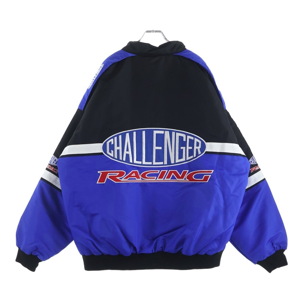 CHALLENGER(チャレンジャー) 23AW CMC RACING JACKET レーシング ロゴエンブロイダリー ジャケット ブルー/ブラック CLG-JK 023-005
