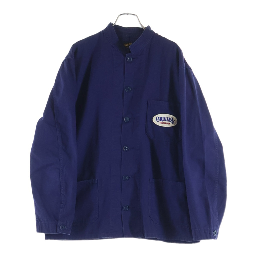 TENDERLOIN(テンダーロイン) 16SS T-BEST COVERALL Tベスト ロゴワッペン バッグチェーンステッチ スタンドカラー コットン カバーオール パープル