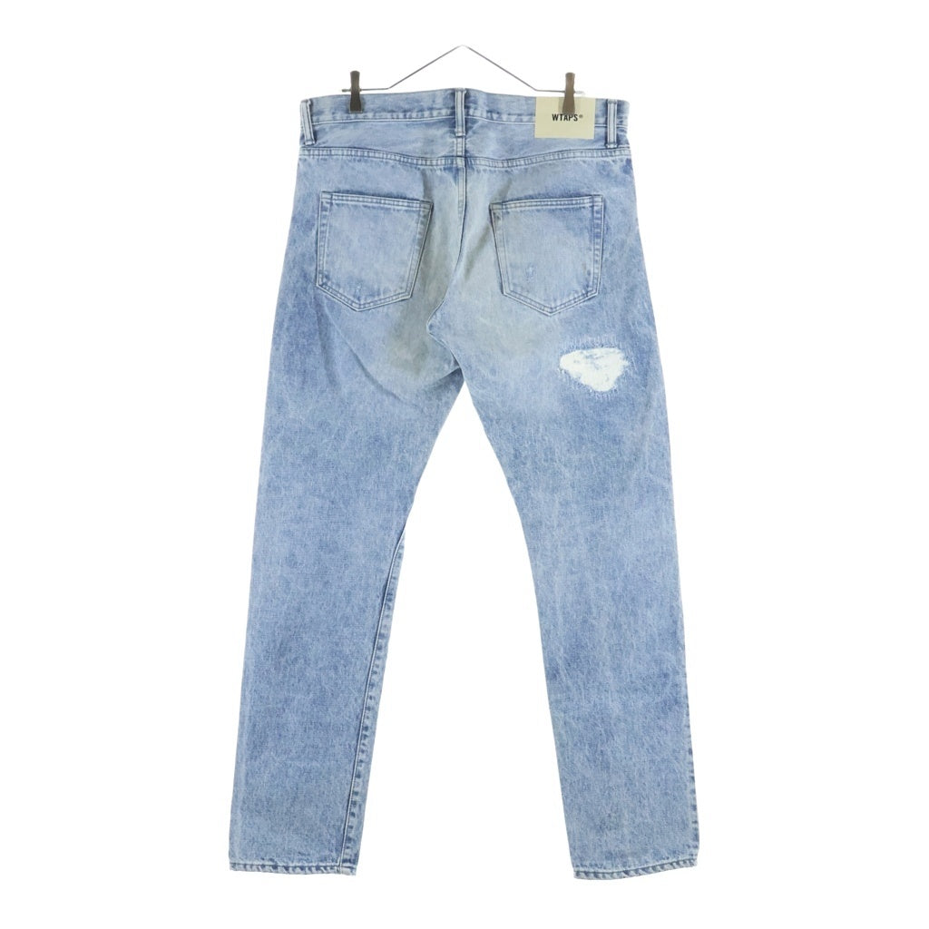 WTAPS(ダブルタップス) 19SS BLUES VERY SKINNY TRASH ブルー ベリー トラッシュ スキニーデニムパンツ ライトインディゴ 191WVDT-PTM01
