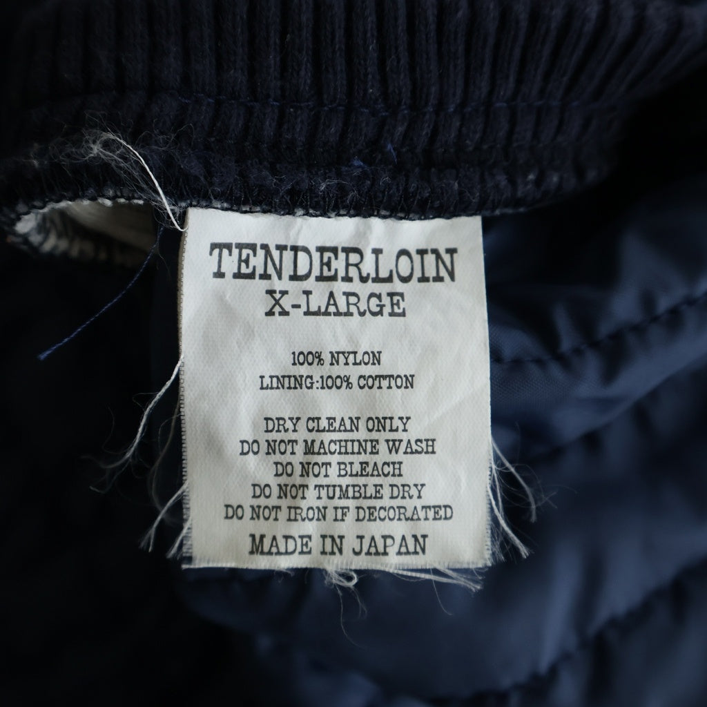 TENDERLOIN(テンダーロイン) T-NYLON LINING HOODED ティーナイロン ライニング プルオーバーフーディー パーカー ネイビー