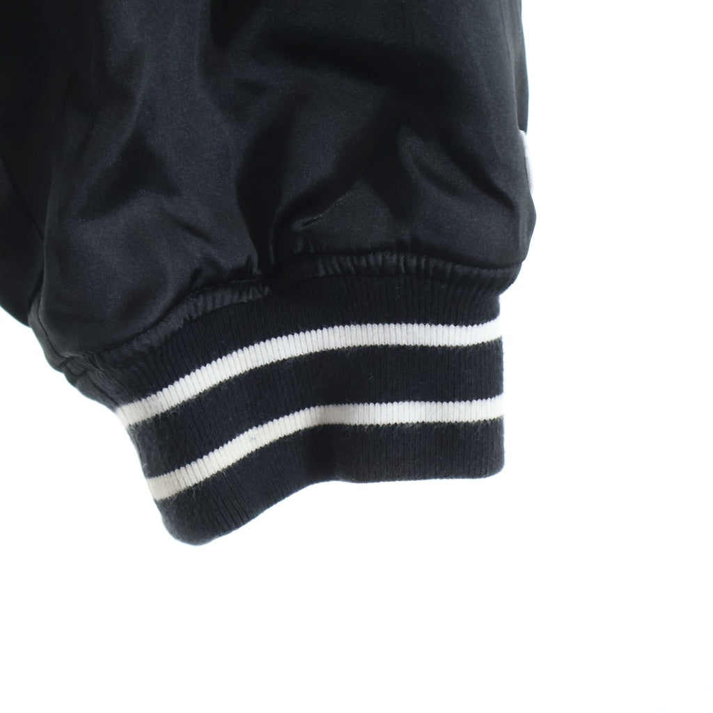 SUPREME(シュプリーム) 18AW ×CHAMPION Hooded Satin Varsity Jacket チャンピオン フーデッドサテン バーシティージャケット ブラック
