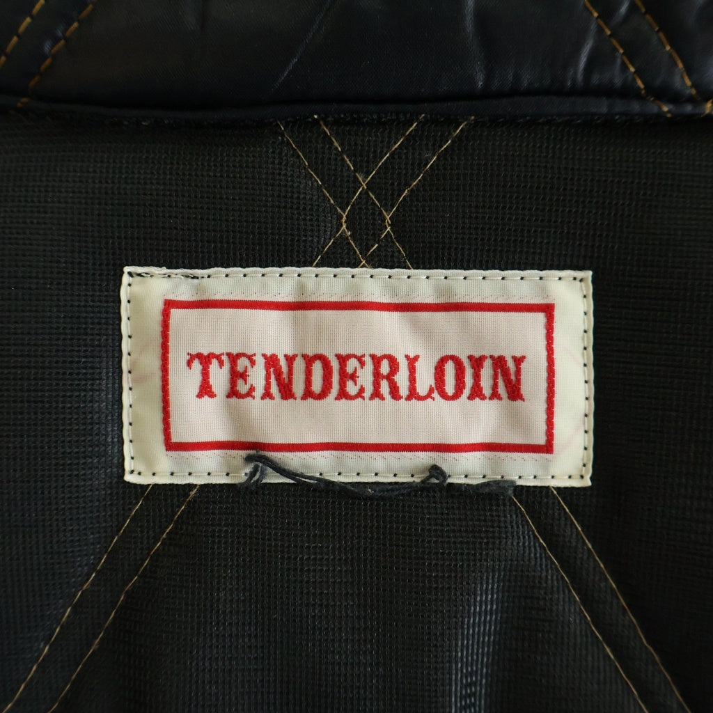 TENDERLOIN(テンダーロイン) 00S キルティングライニング スナップボタン ナイロンジャケット ブラック