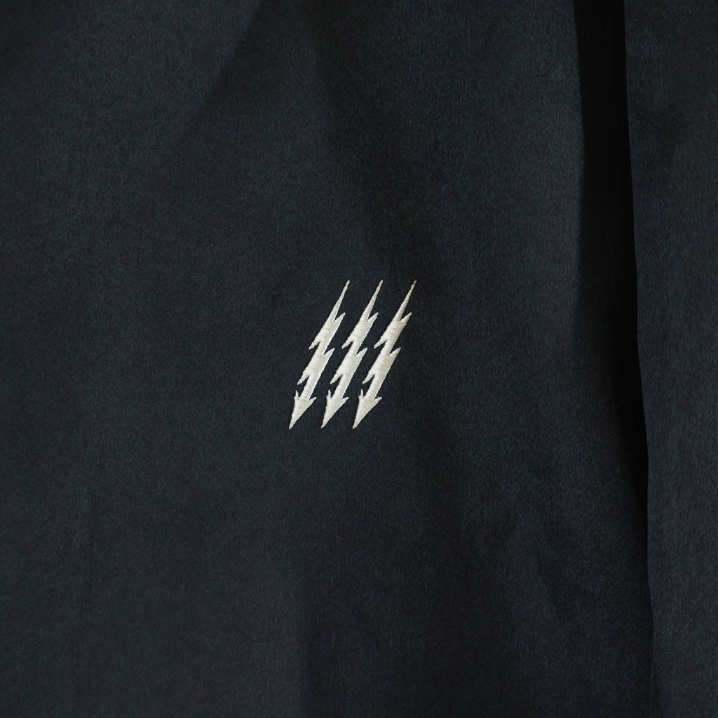 NEIGHBORHOOD(ネイバーフッド) 19SS C.C./E-JKT サテン バックエンブロイダリー ベースボールジャケット ブラック 191TSNH-JKM03