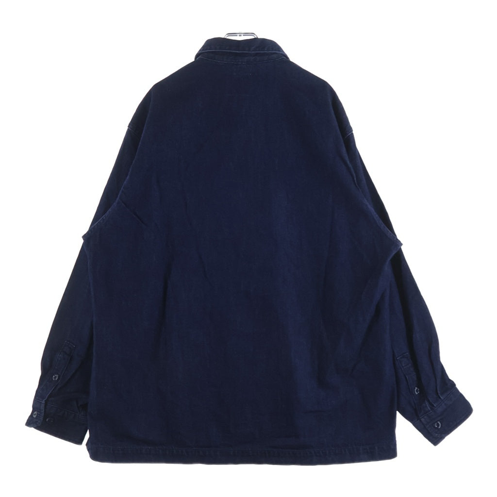 WTAPS(ダブルタップス) 23SS CBW/LS/COTTON.DENIM コットン デニム長袖シャツ インディゴ 231BRDT-SHM01