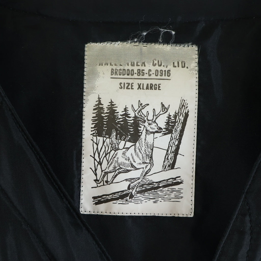 CHALLENGER(チャレンジャー) QUILTING LAYER SHIRT キルティング ノーカラー レイヤー長袖シャツ ブラック