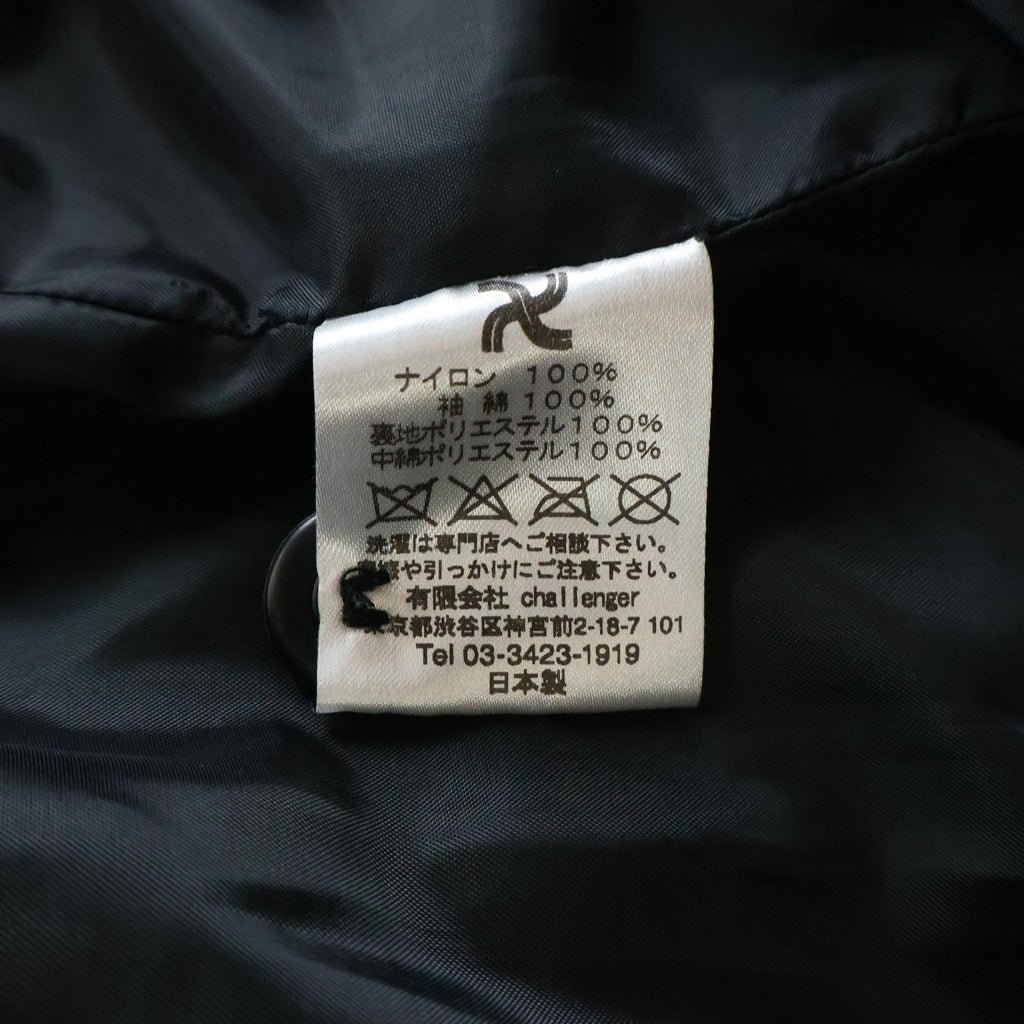 CHALLENGER(チャレンジャー) QUILTING LAYER SHIRT キルティング ノーカラー レイヤー長袖シャツ ブラック