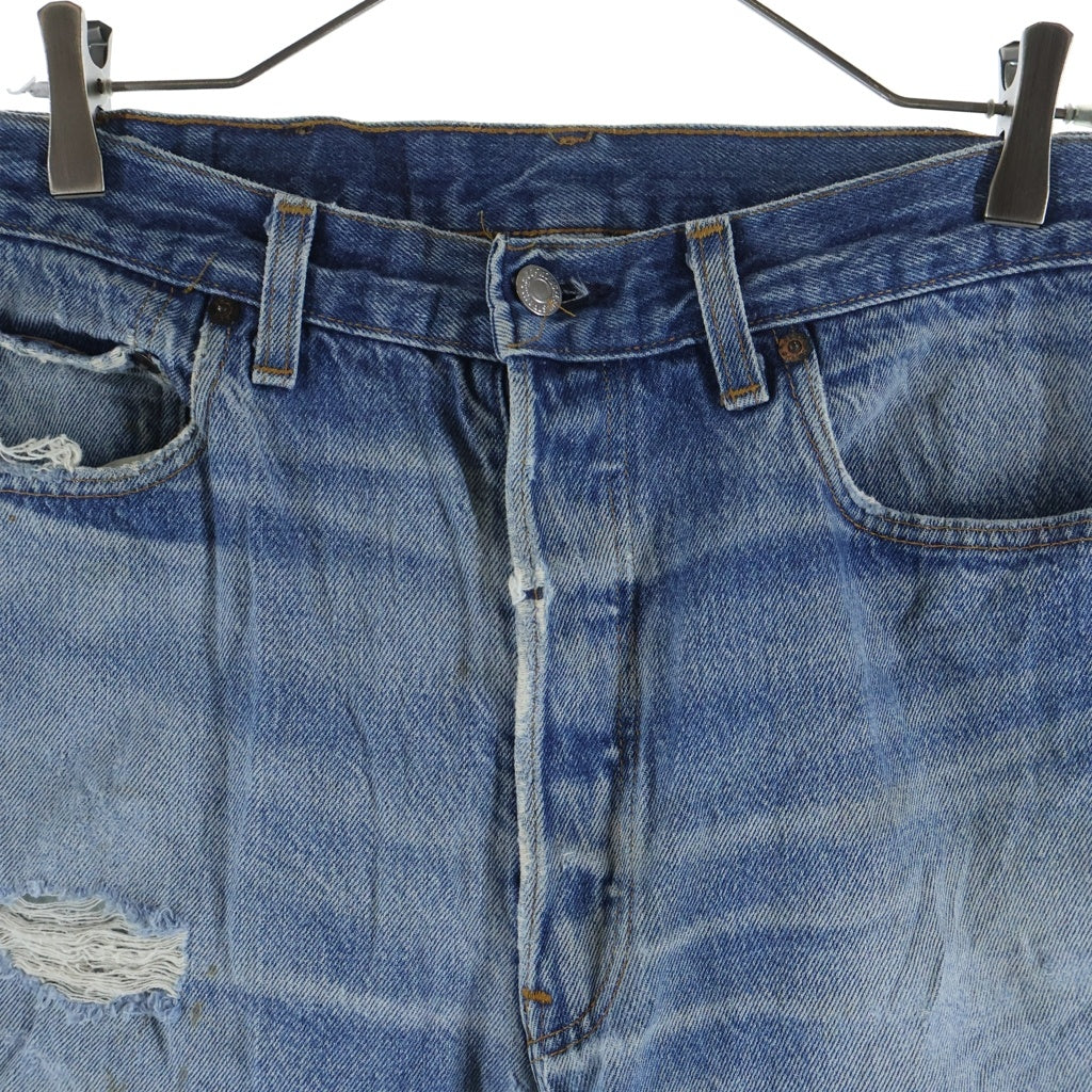 Levi's(リーバイス) 80S VINTAGE 501 ボタン裏653 不均等V ボタンフライ ヴィンテージ デニムパンツ インディゴ 501-0115