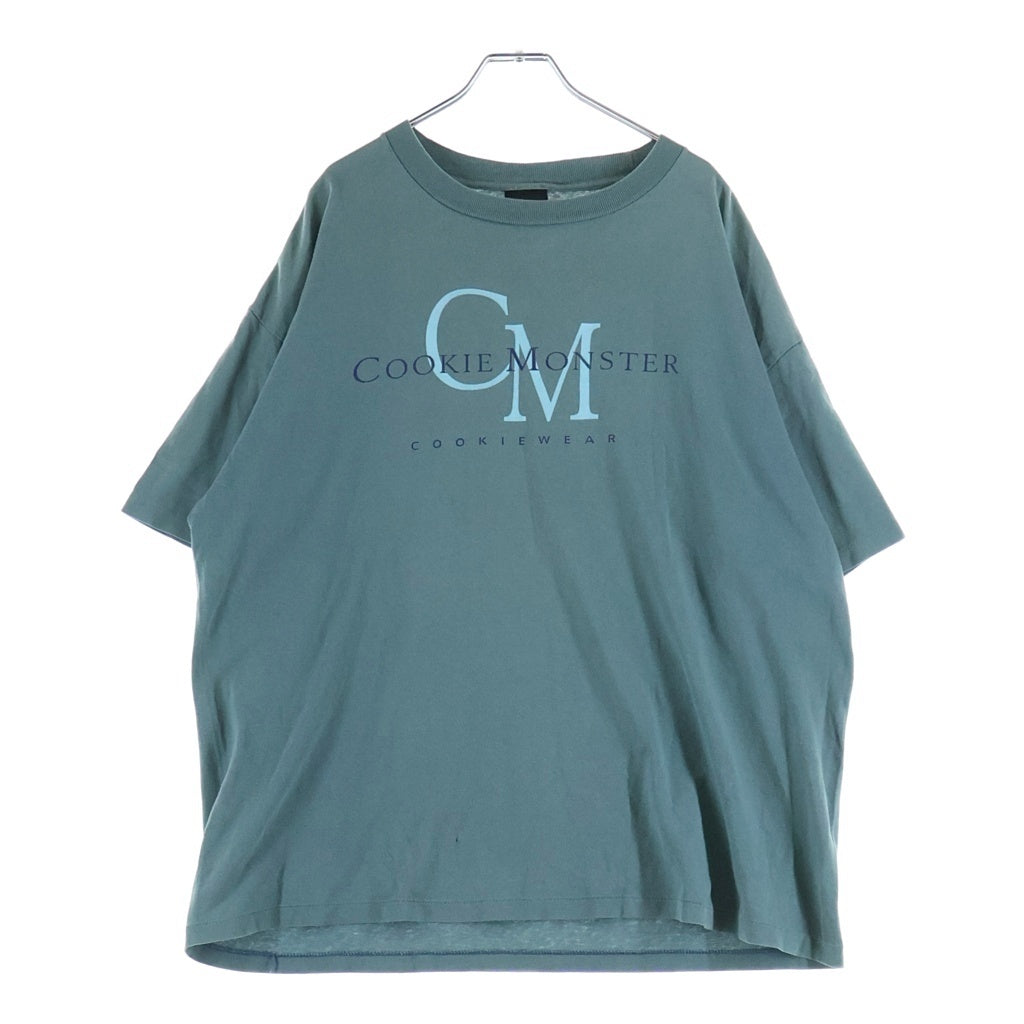 VINTAGE(ヴィンテージ) 90S VINTAGE SESAMI STREET COOKIE MONSTER ヴィンテージ セサミストリート クッキーモンスター パロディロゴ クルーネック半袖Tシャツ カットソー