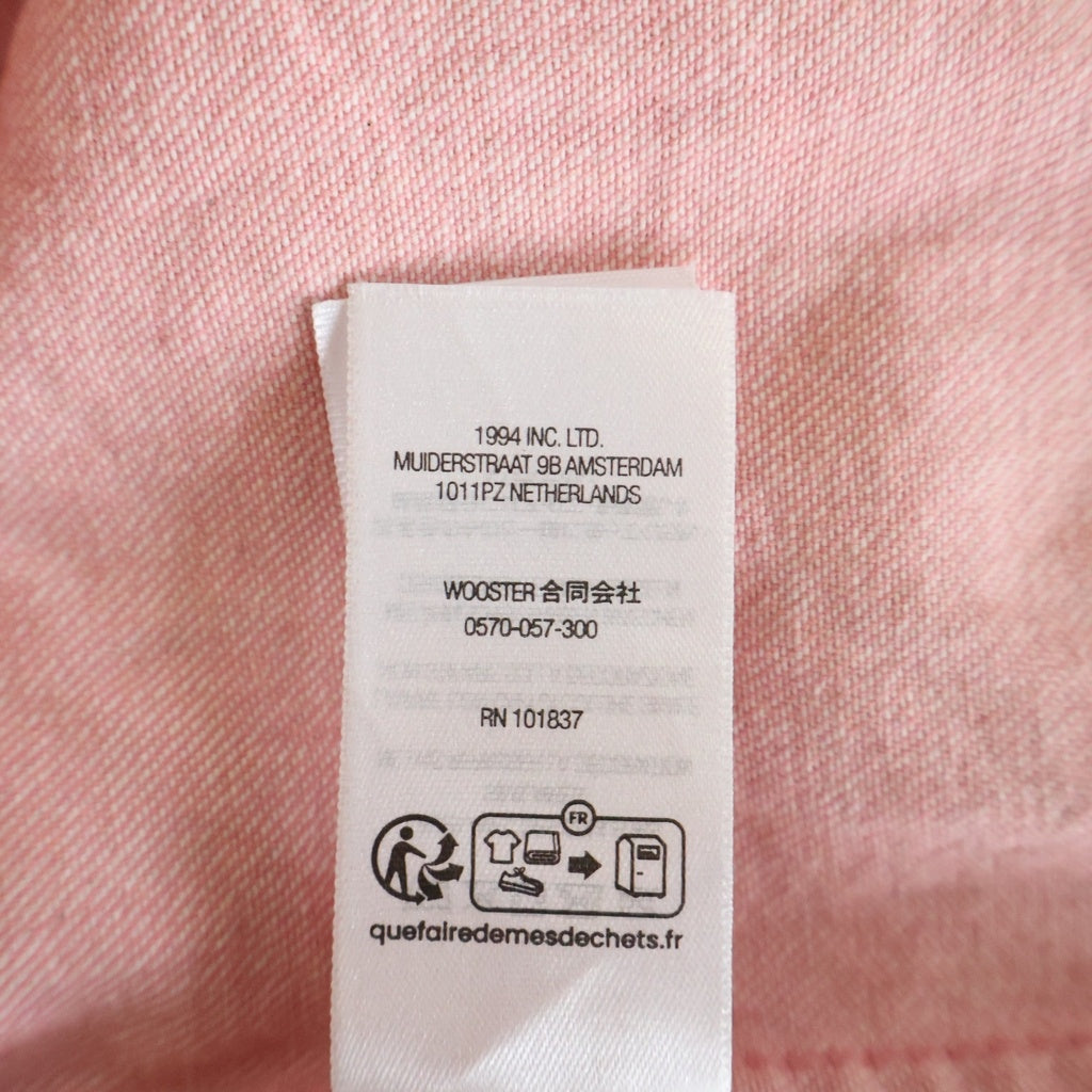 SUPREME(シュプリーム) 25SS Small Box Denim Shirt スモールボックスロゴ ボタンダウン デニム 長袖シャツ ピンク