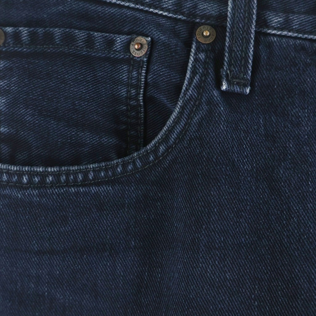 Acne Studios(アクネ ストゥディオズ) 2003 BLACK OCEAN ストレート コットン ボタンフライ ジーンズ デニム ネイビー B00323-