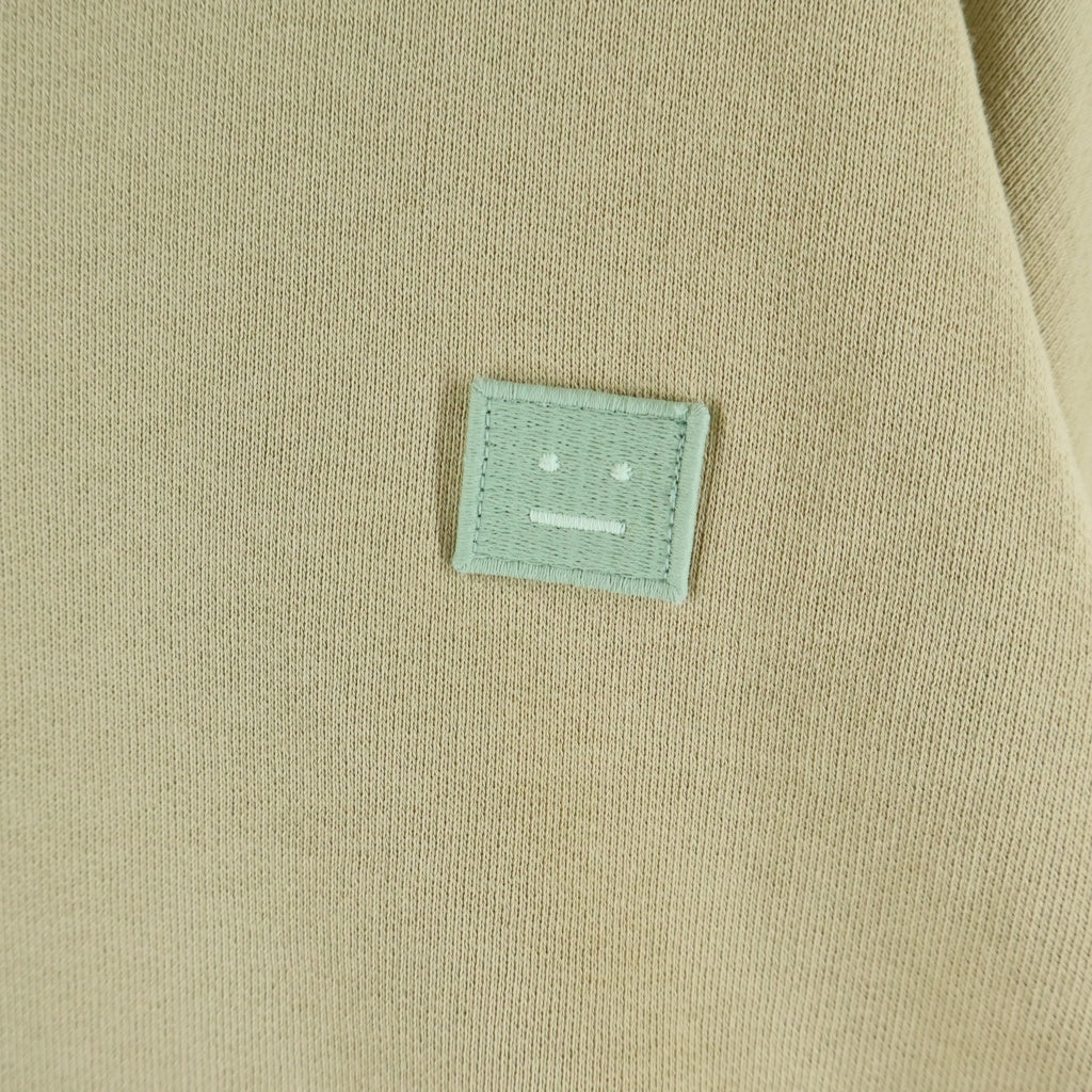 Acne Studios(アクネ ストゥディオズ) フェイスパッチ コットン クルーネック スウェット ベージュ FA-UX-SWEA000077 CI0072-
