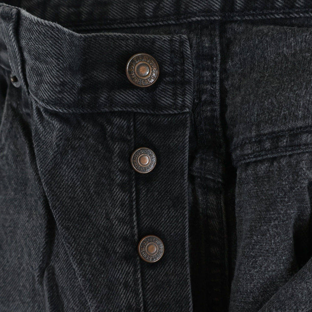 Levi's(リーバイス) 90S VINTAGE 501 ボタン裏532 後染め ボタンフライ ヴィンテージデニムパンツ ブラック 501-0660