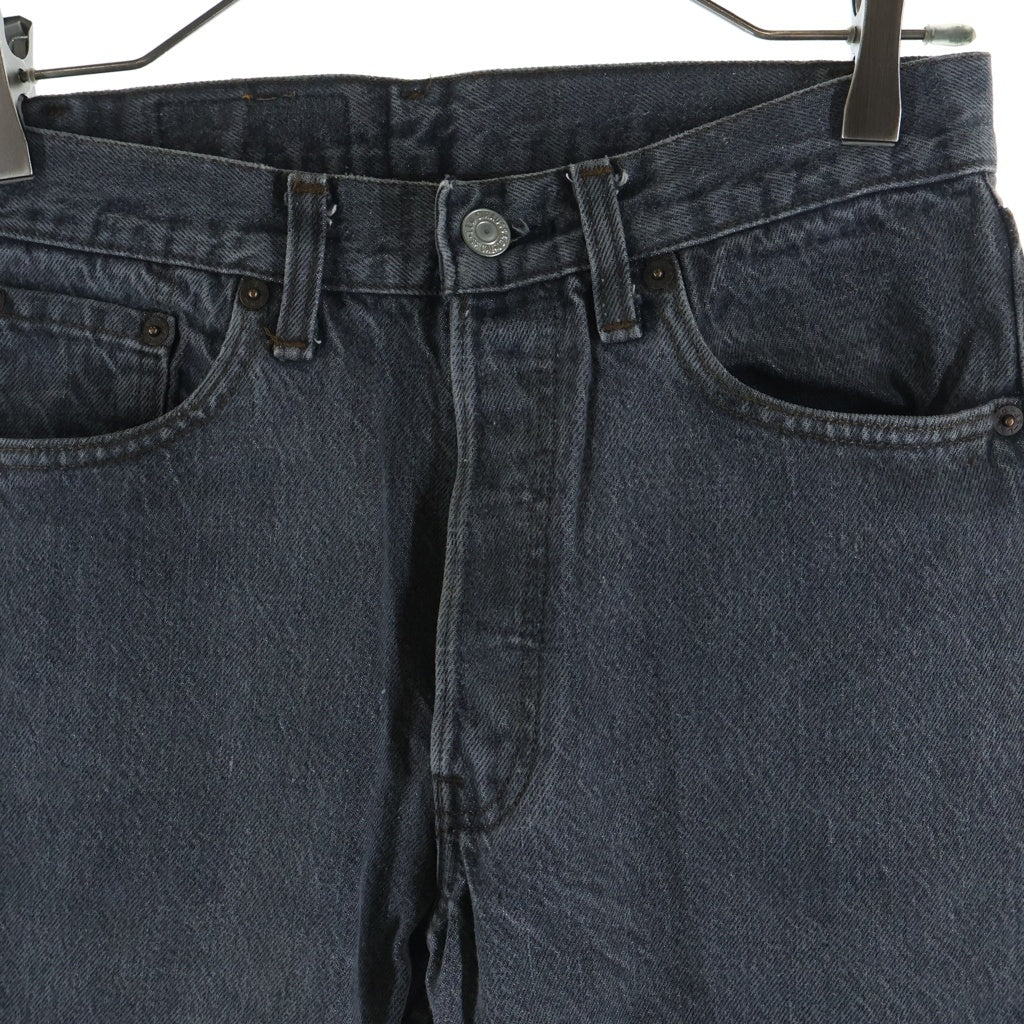 Levi's(リーバイス) 80S VINTAGE 501 ボタン裏571 先染め ボタンフライ ヴィンテージデニムパンツ ブラック 501-0658