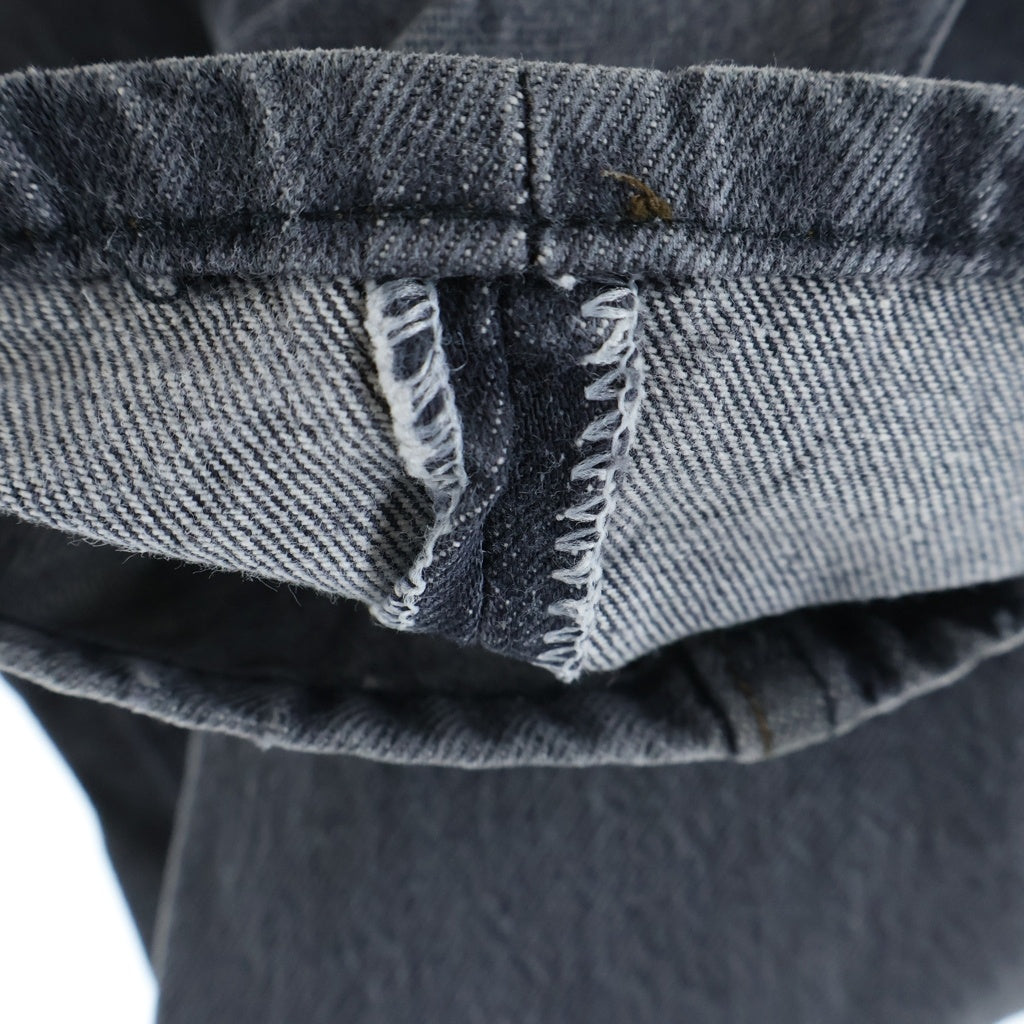 Levi's(リーバイス) 80S VINTAGE 501 ボタン裏571 先染め ボタンフライ ヴィンテージデニムパンツ ブラック 501-0658