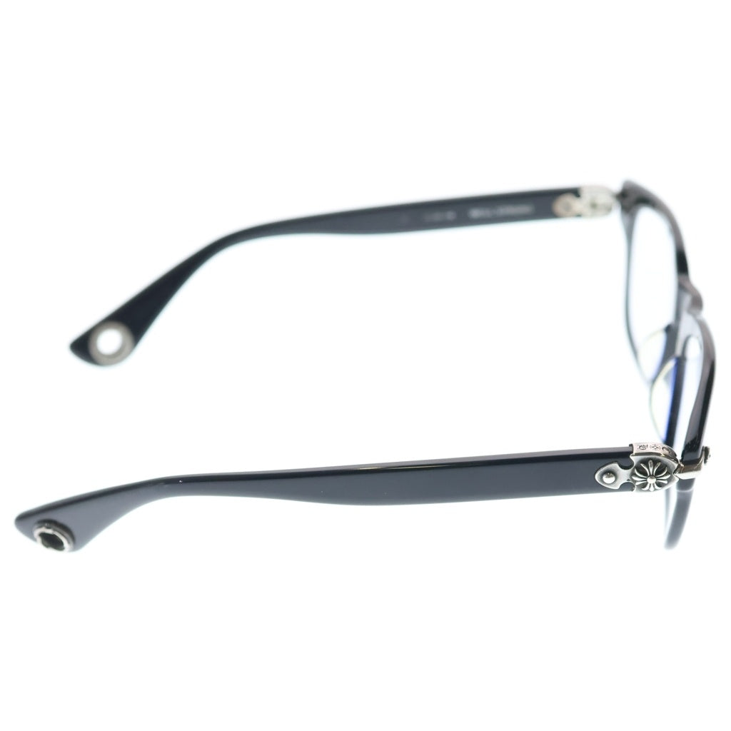 CHROME HEARTS(クロムハーツ) WELL STRUNG スクエアフレーム CHプラステンプル サングラス メガネ ブラック/シルバー