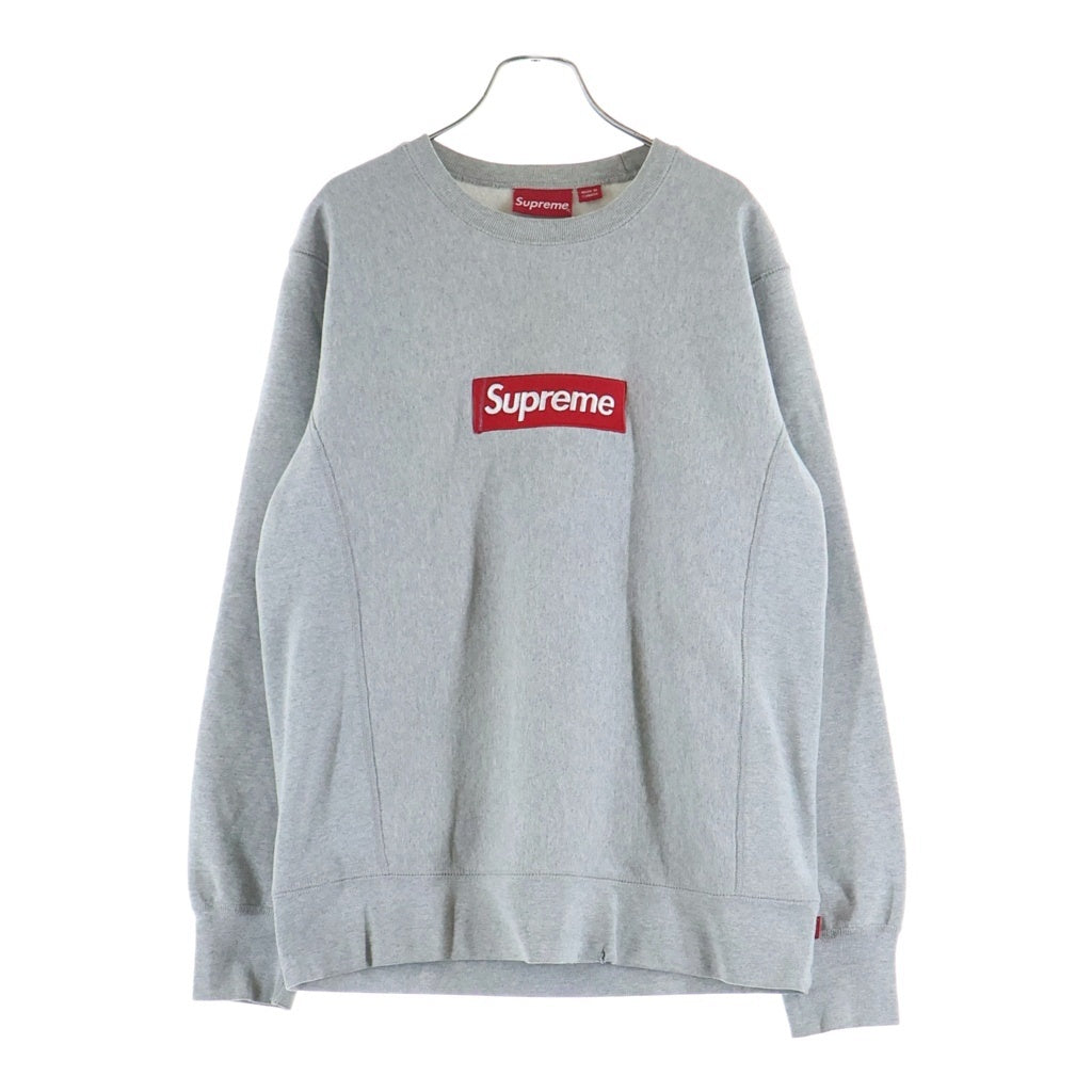 SUPREME(シュプリーム) 15AW Box Logo Crewneck ボックスロゴ クルーネックスウェット プルオーバートレーナー グレー