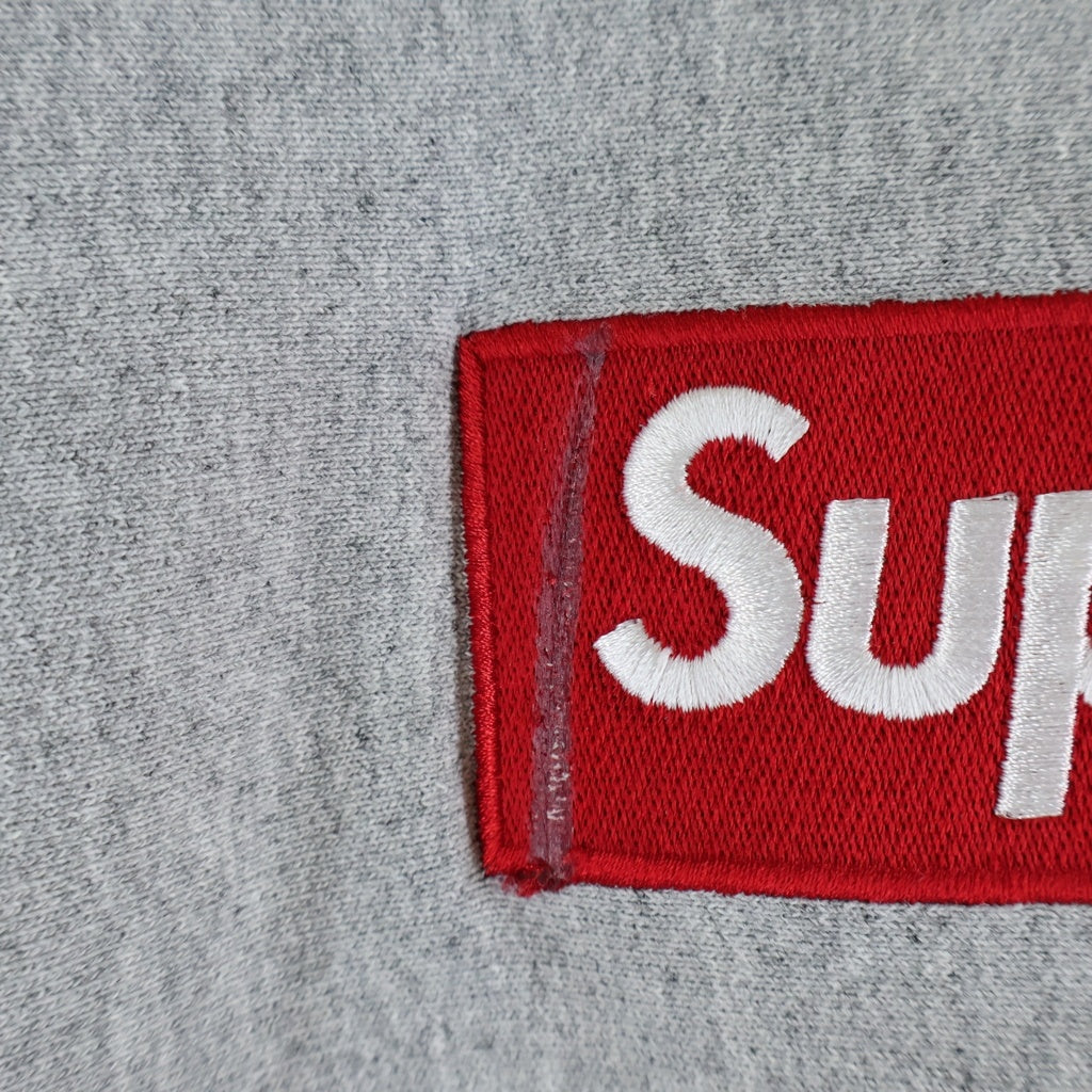 SUPREME(シュプリーム) 15AW Box Logo Crewneck ボックスロゴ クルーネックスウェット プルオーバートレーナー グレー