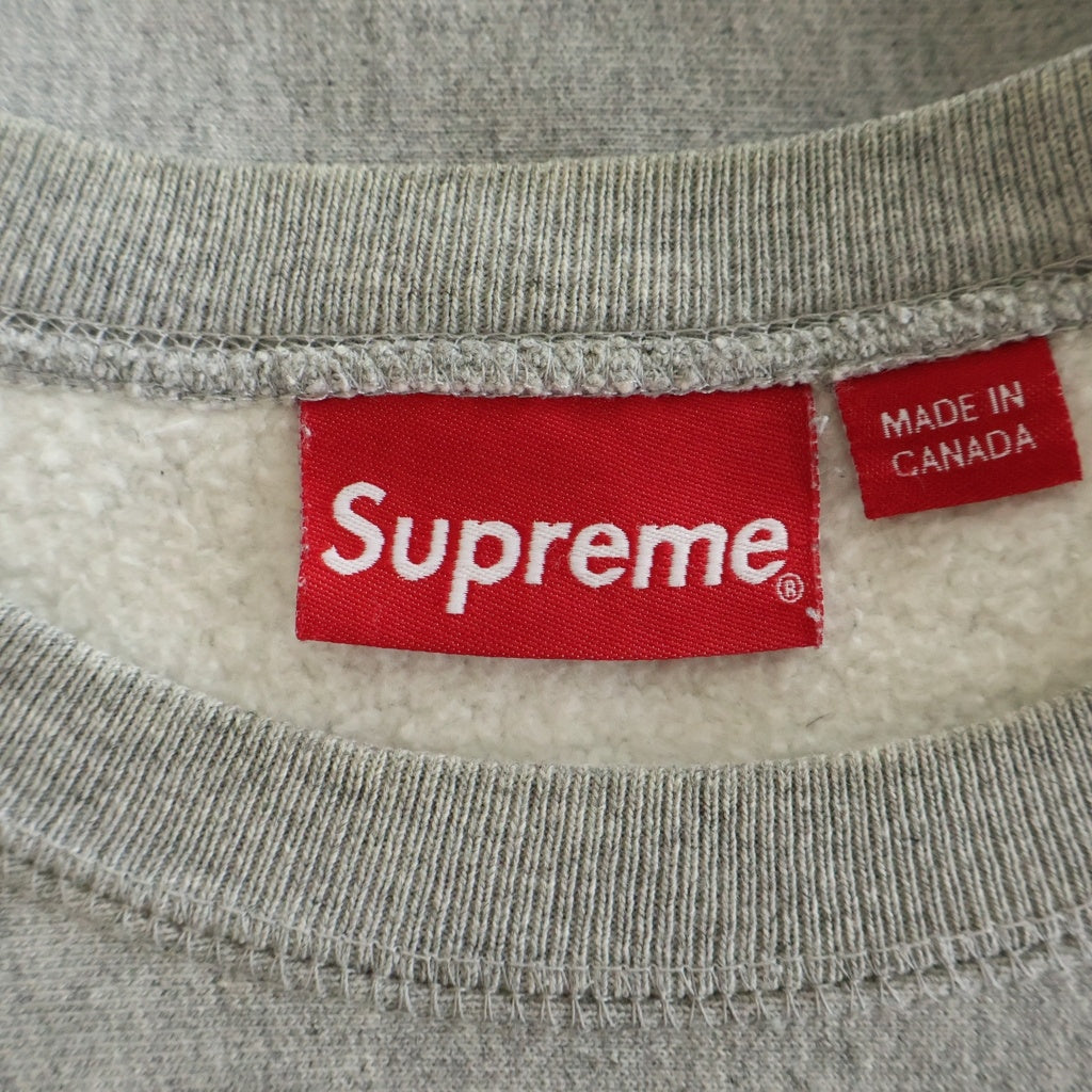 SUPREME(シュプリーム) 15AW Box Logo Crewneck ボックスロゴ クルーネックスウェット プルオーバートレーナー グレー
