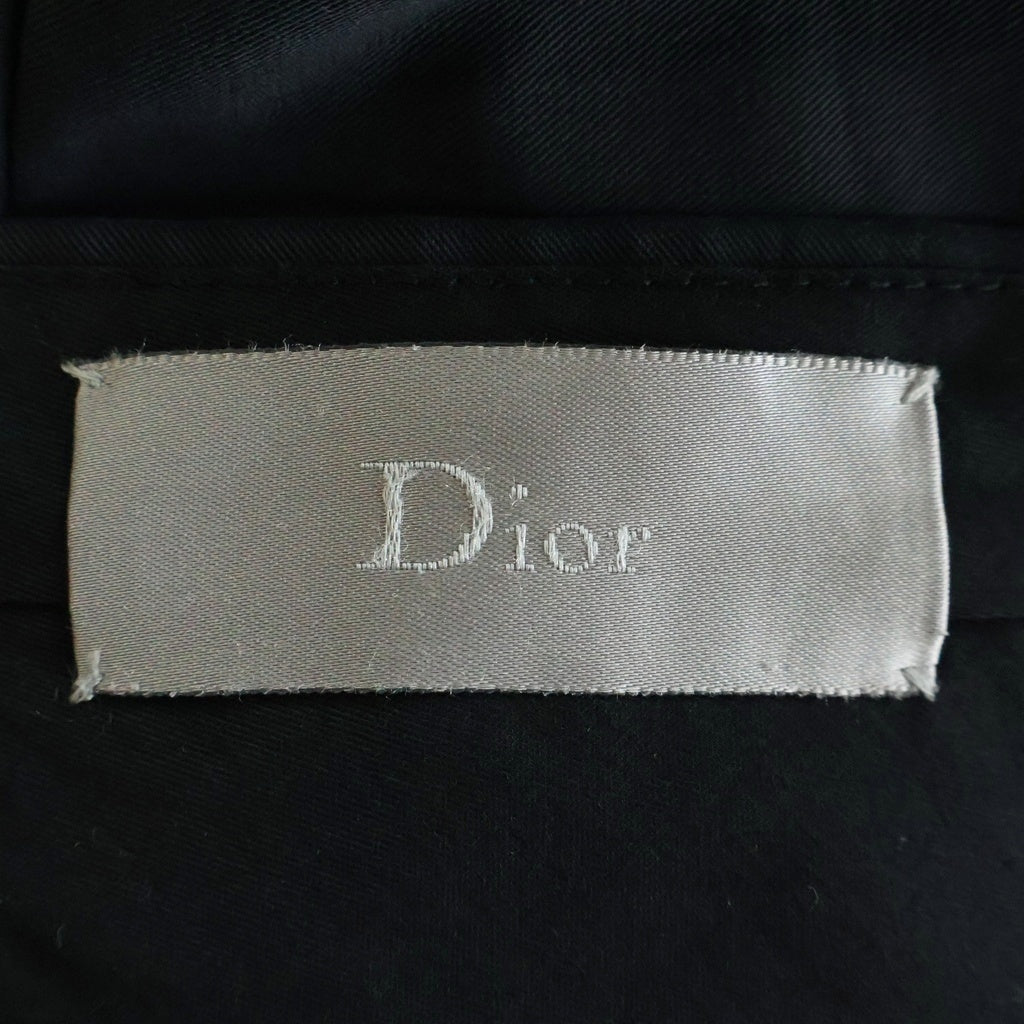 Dior HOMME(ディオールオム) 08AW KRIS VAN ASSCHE COTTON TROUSERS アッシュ期 コットン スラックス ストレートパンツ ブラック 8H3112040827