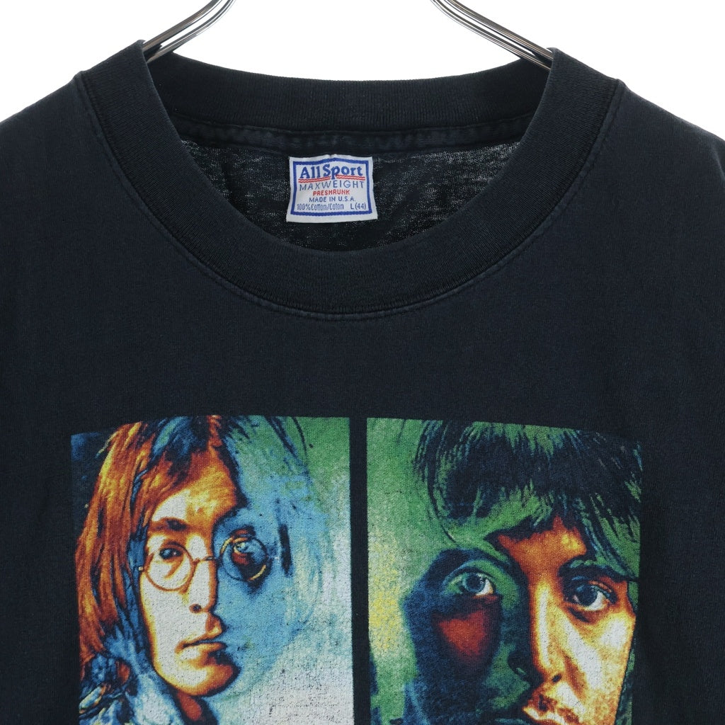 VINTAGE(ヴィンテージ) 00S VINTAGE THE BEATLES MEMBER 4FACE FITS ヴィンテージ ビートルズ メンバープリント クルーネック半袖Tシャツ カットソー ブラック