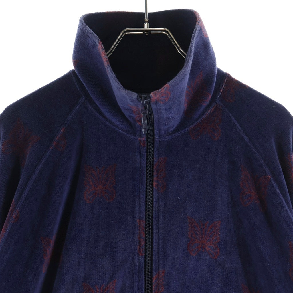 Needles(ニードルス) 22AW C/PE Papillon Velour Track Jacket パピヨン ベロア トラックジャケット パープル/ボルドー LQ237