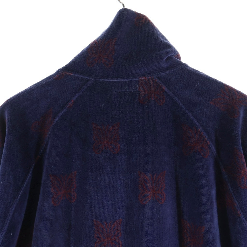 Needles(ニードルス) 22AW C/PE Papillon Velour Track Jacket パピヨン ベロア トラックジャケット パープル/ボルドー LQ237