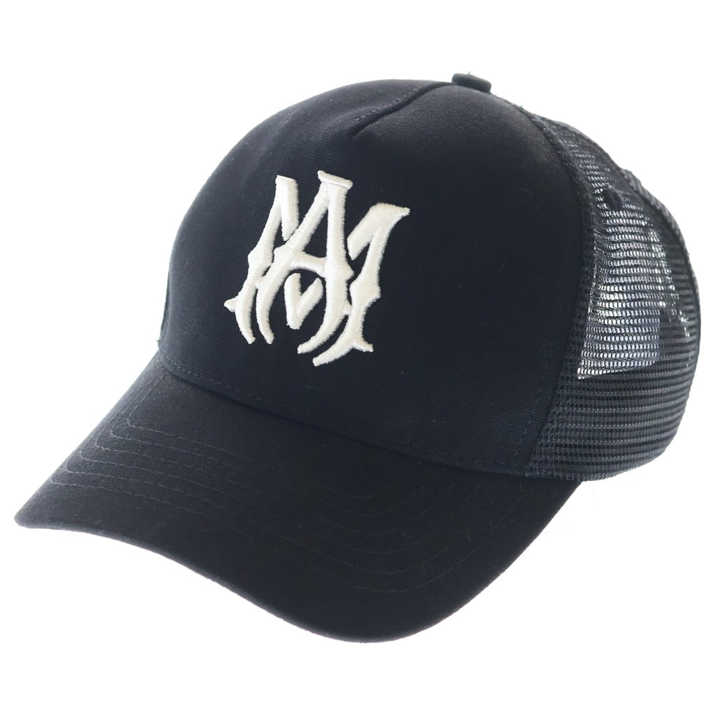 AMIRI(アミリ) MA Logo Trucker Cap MAロゴ トラッカーキャップ 帽子 ブラック SR1XMAH009SAMHDC