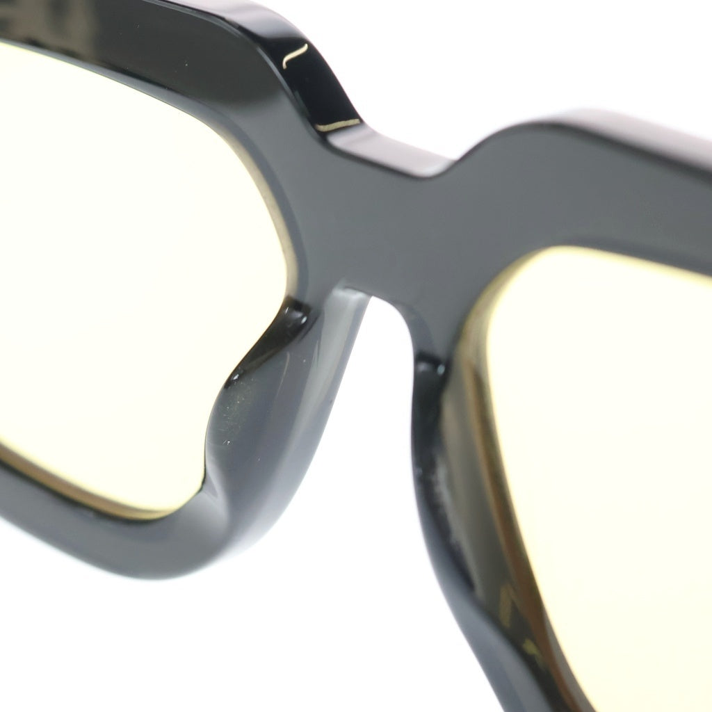 AMIRI(アミリ) JUMBO MA SUNGLASSES MAロゴ ジャンボ ウェリントンフレーム サングラス アイウェア 眼鏡 ブラック/イエロー AMACSN1001