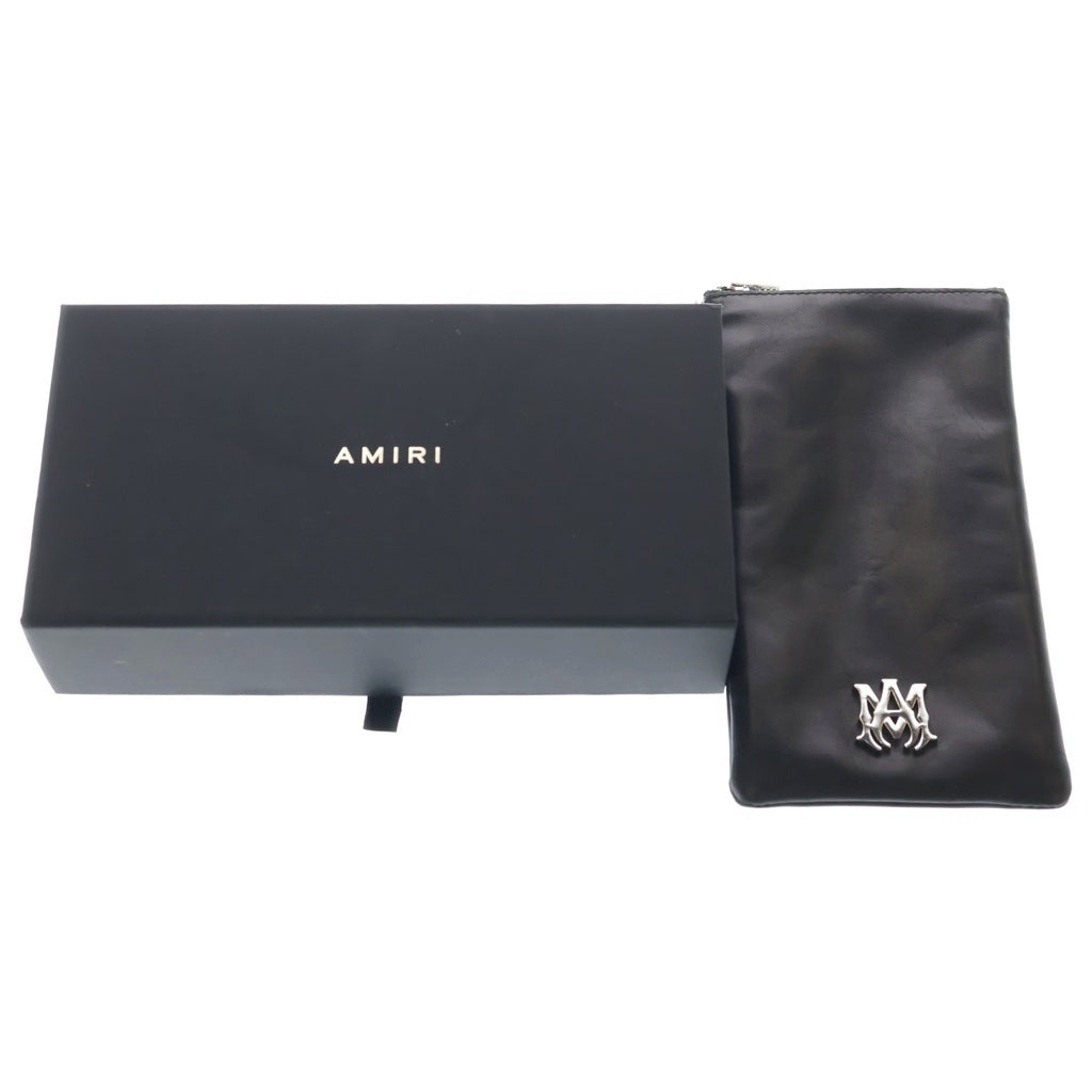 AMIRI(アミリ) JUMBO MA SUNGLASSES MAロゴ ジャンボ ウェリントンフレーム サングラス アイウェア 眼鏡 ブラック/イエロー AMACSN1001