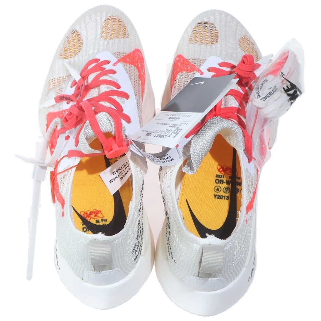 NIKE(ナイキ) ×Off-White AIR ZOOM TEMPO NEXT% FLYKNIT オフホワイト エアズーム テンポ ネクスト% フライニット ローカット スニーカー US10/28cm CV0697-100