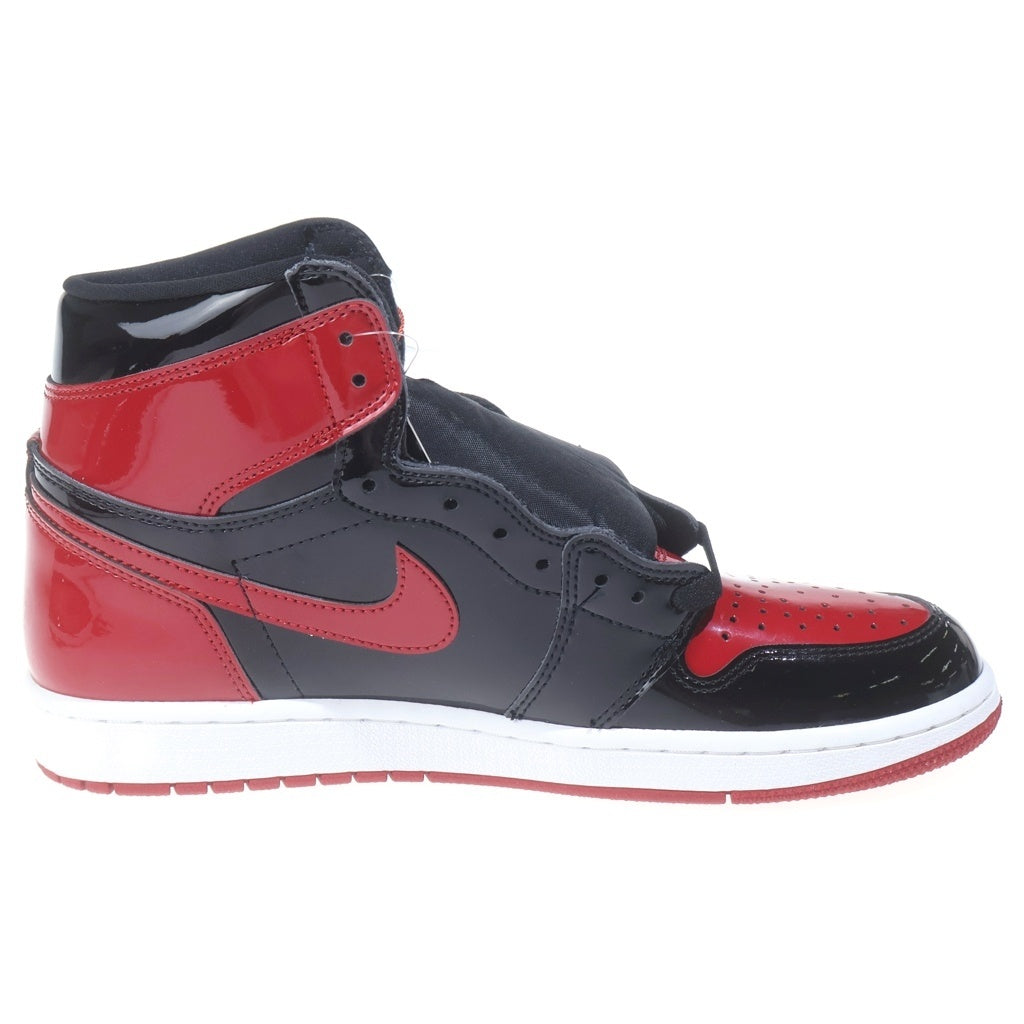 NIKE(ナイキ) AIR JORDAN 1 RETRO HIGH OG PATENT BRED エアジョーダン1 レトロ パテント ブレッド ハイカットスニーカー ブラック/レッド US10/28cm 555088-063