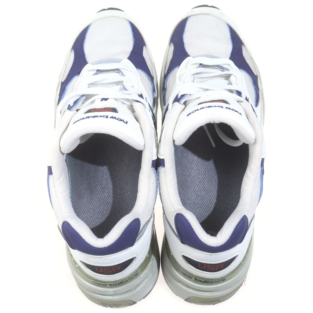 New Balance(ニューバランス) M992EC USA製 ローカットスニーカー ホワイト/ネイビー US9.5/27.5cm