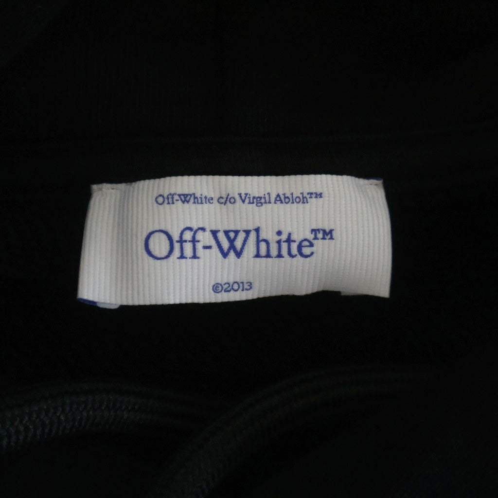 OFF-WHITE(オフホワイト) 25AW Thinkman Arrow Skate Hoodie シンクマン アロースケート バックプリント プルオーバースウェットパーカー フーディー ブラック OMBB085F25FLE00C
