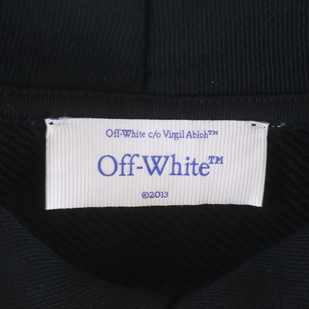 OFF-WHITE(オフホワイト) 25AW Cupid Tape Skate Hoodie キューピッド テープスケート バッググラフィックプリント プルオーバースウェットパーカー ブラック OMBB085F25FLE00Y