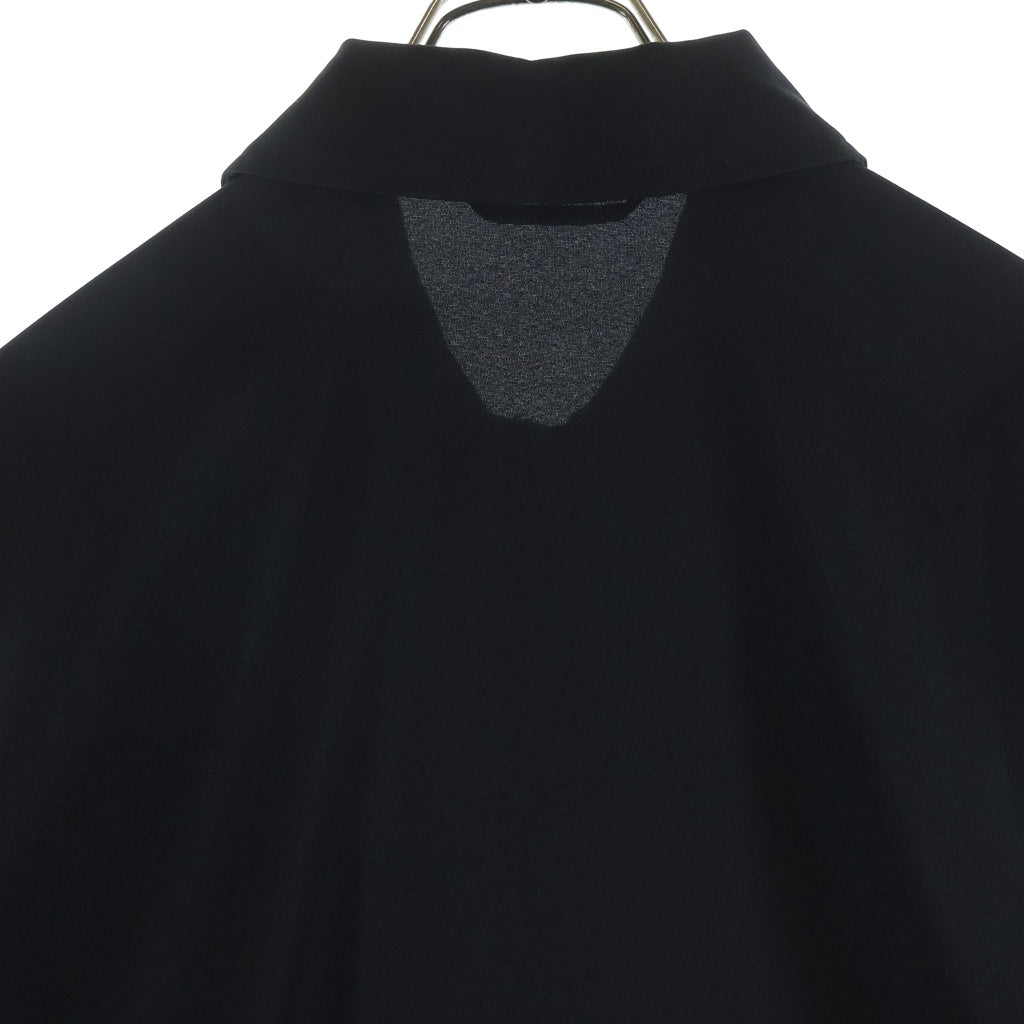 SOPHNET.(ソフネット) 24AW STRETCH WOVEN CLOTH PULLOVER SHIRT ストレッチ ウーブン クロス プルオーバー長袖シャツ ブラック SOPH-242029