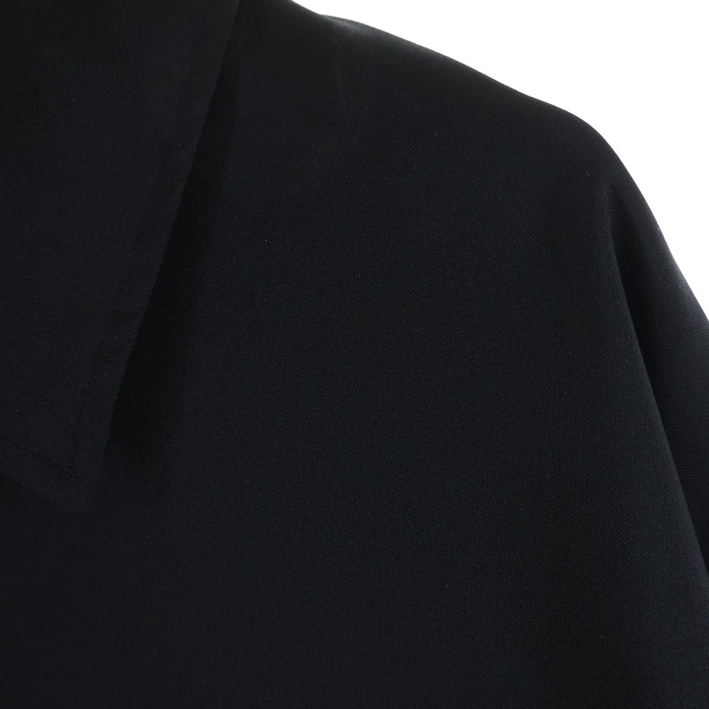 SOPHNET.(ソフネット) 24AW STRETCH WOVEN CLOTH PULLOVER SHIRT ストレッチ ウーブン クロス プルオーバー長袖シャツ ブラック SOPH-242029