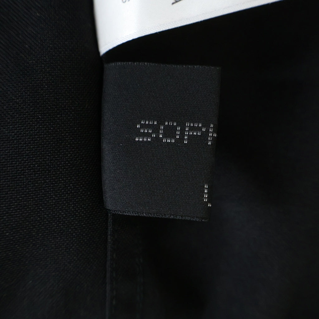 SOPHNET.(ソフネット) 24AW STRETCH WOVEN CLOTH PULLOVER SHIRT ストレッチ ウーブン クロス プルオーバー長袖シャツ ブラック SOPH-242029