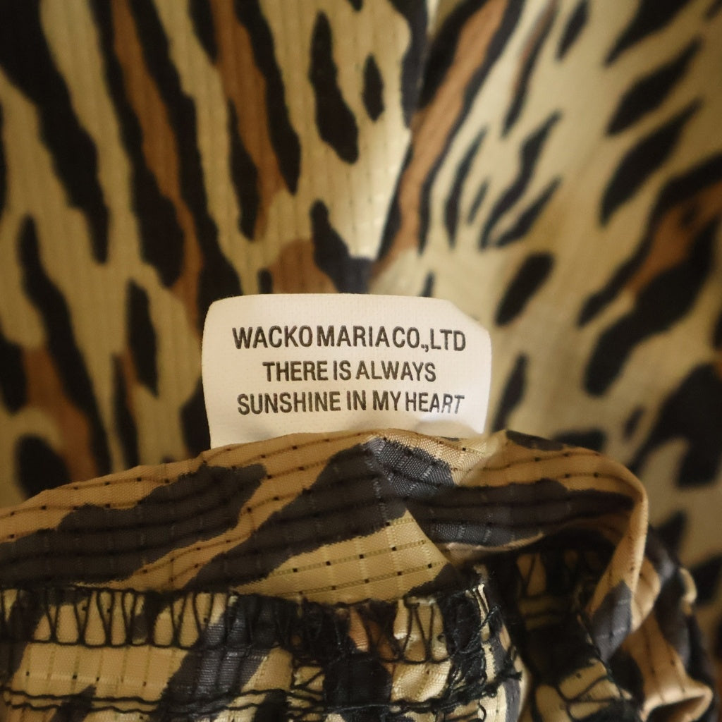 WACKO MARIA(ワコマリア) 26SS ×NANGA LEOPARD COMFY SHORTS ナンガ レオパード コンフィ ショーツ ハーフパンツ ベージュ/ブラウン 26SS-WMP-NA02