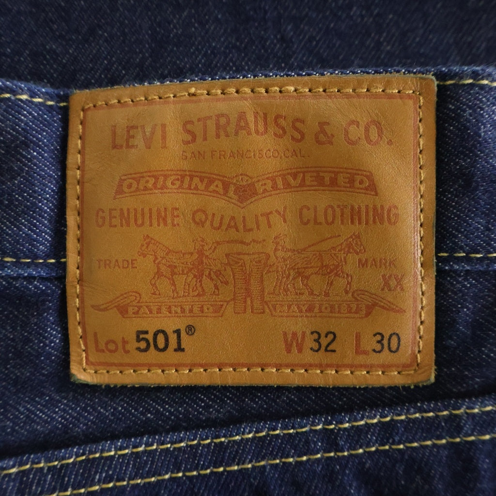 Levi's premium(リーバイスプレミアム) ×JOURNAL STANDARD 501 1947モデル 赤耳 ビックE ボタンフライ ストレートデニムパンツ インディゴ 0047H-0001