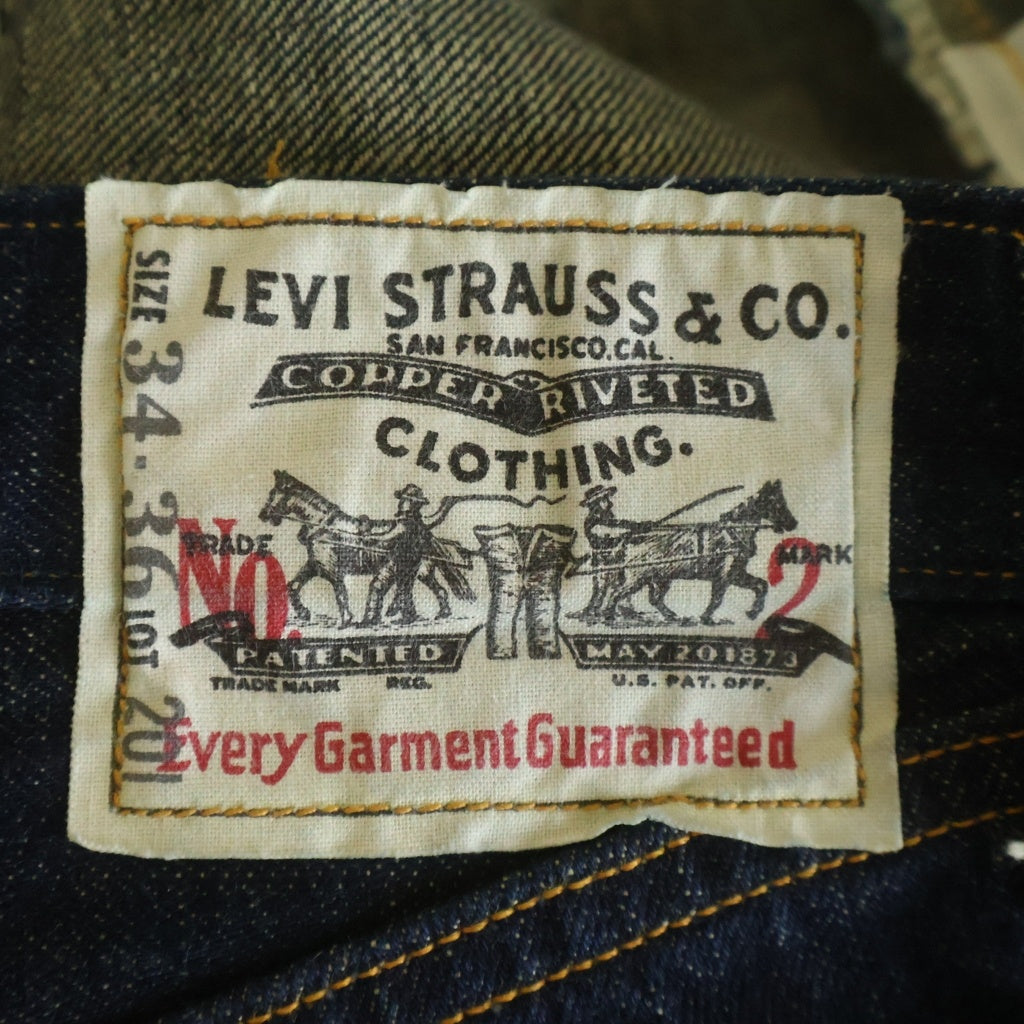 Levi's(リーバイス) 90S VINTAGE ヴィンテージ 201 復刻 USA製 ボタン裏555 バレンシア工場 シンチバッグ ボタンフライ デニムパンツ インディゴ 20201-0020