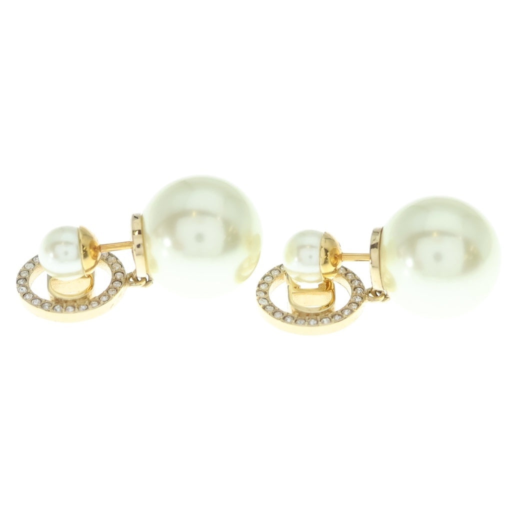DIOR(ディオール) TRIBALES EARRINGS トライバル フェイクパール ストーン装飾 ピアス ゴールド 両耳 E2325WOMCY レディース